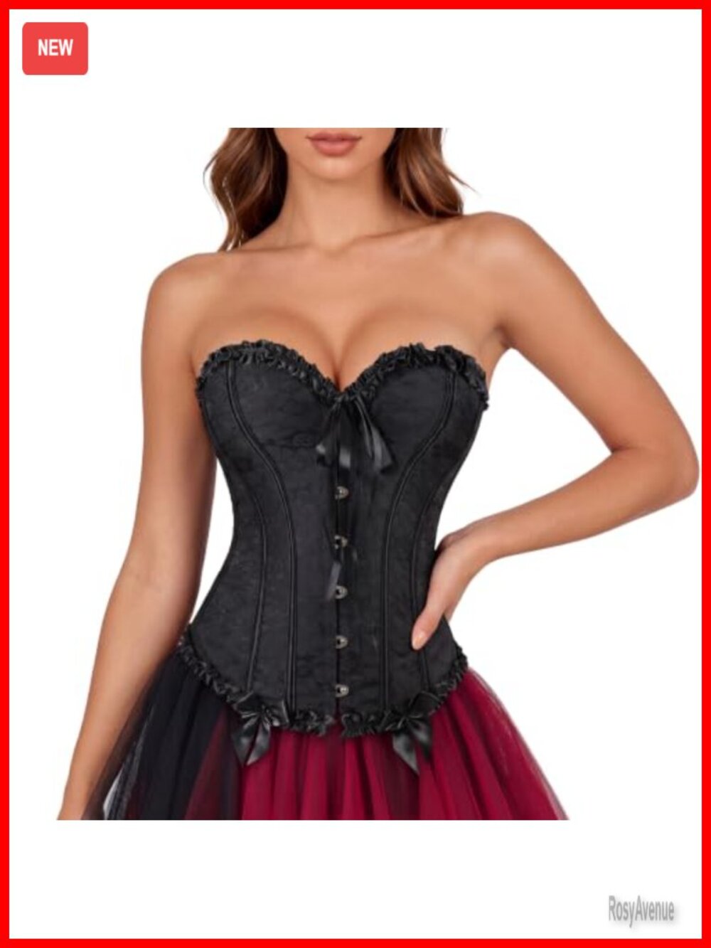 Victorian Lace Bustier Corset Top Steampunk Burlesque Costume